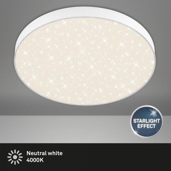 Plafonieră LED Briloner 7075-416 STAR SKY LED/24,5W/230V d. 38 cm alb