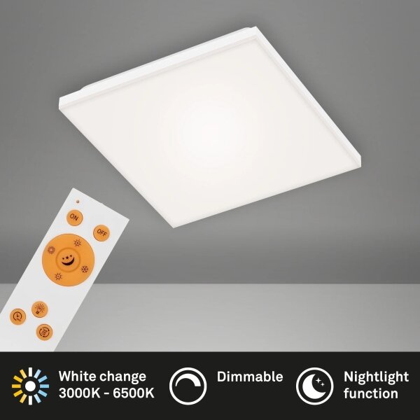 Panou LED dimabil Briloner 7378-016 LED/12W/230V + telecomandă