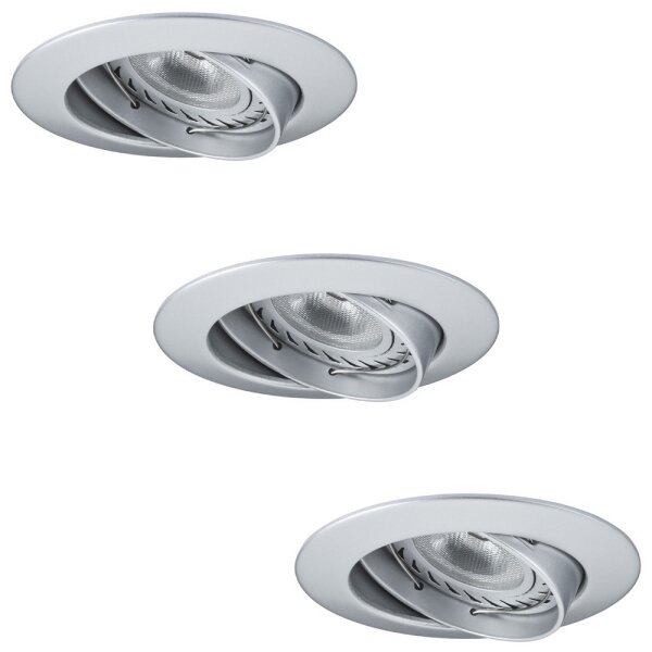 Paulmann 92516 - Set 3x LED GU10 3,5W corp iluminat baie 230V