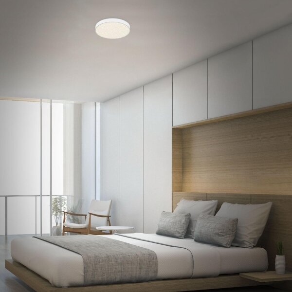 Plafonieră LED Briloner 7073-416 STAR SKY LED/16W/230V d. 21 cm alb