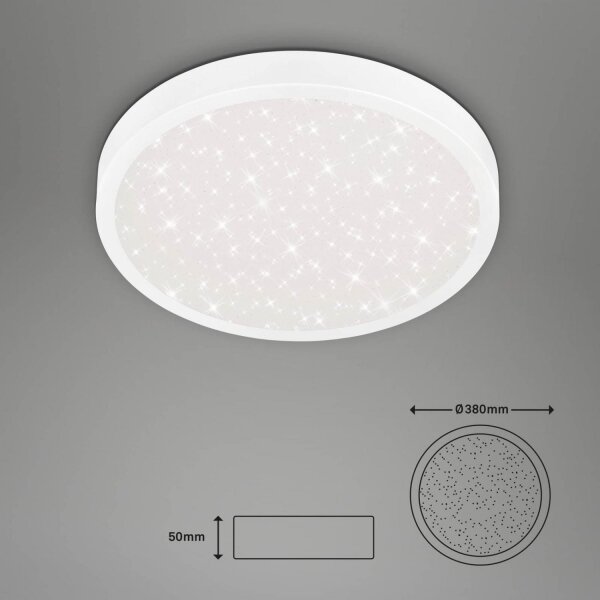 Plafonieră LED Briloner 3071-016 RUNA LED/24W/230V d. 38 cm alb