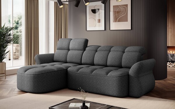 Colțar lemn masiv extensibil Beneth 301×185 cm Personalizabil - Stânga, royal 18