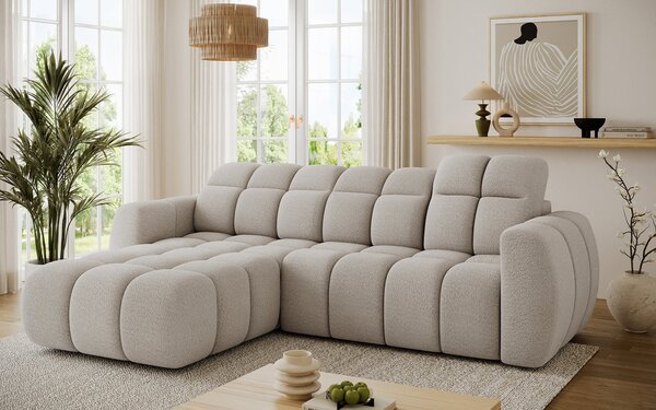 Colțar lemn masiv extensibil Beneth 301×185 cm Personalizabil - Stânga, royal 18