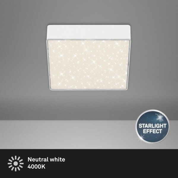 Plafonieră LED Briloner 7076-416 STAR SKY LED/11W/230V 15x15 cm alb