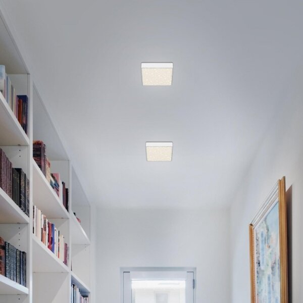 Plafonieră LED Briloner 7076-416 STAR SKY LED/11W/230V 15x15 cm alb