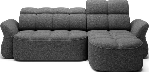 Colțar lemn masiv extensibil Beneth 301×185 cm Personalizabil - Dreapta, Breona 04
