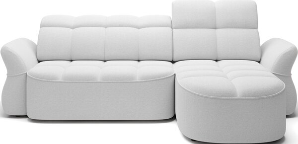 Colțar lemn masiv extensibil Beneth 301×185 cm Personalizabil - Dreapta, Paolli 01