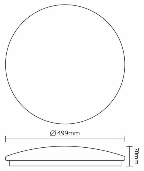 Plafonieră LED dimabilă OPAL LED/48W/230V 3000-6500K + telecomandă