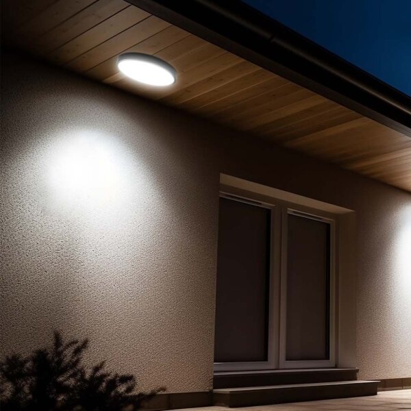 Plafonieră LED pentru baie LED/18W/230V 6500K IP44 negru