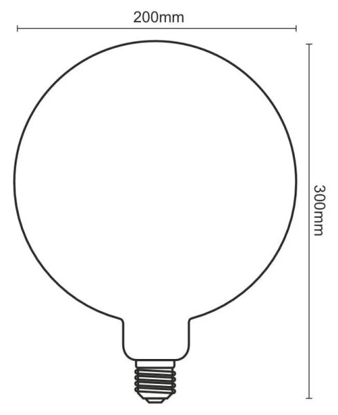 Bec LED FILAMENT SPIRAL VINTAGE G200 E27/4W/230V 2000K