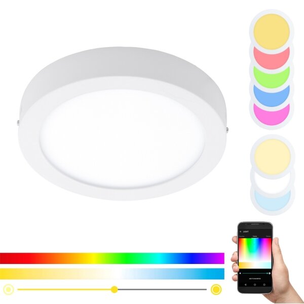 Eglo - Plafonieră LED RGBW compatibilă cu dimmer FUEVA-C LED/21W/230V