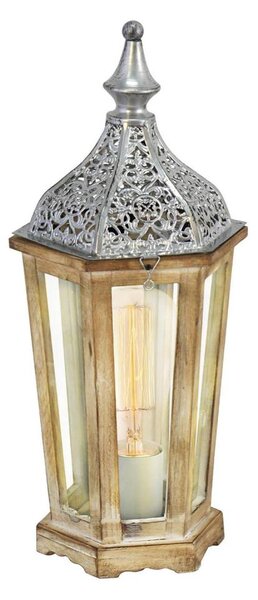 Lampă LED de masă Eglo 54618 1xE27/4W/230V argintiu/maro