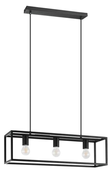 Lustră pe cablu Eglo 43032 ELDRICK 3xE27/40W/230V negru