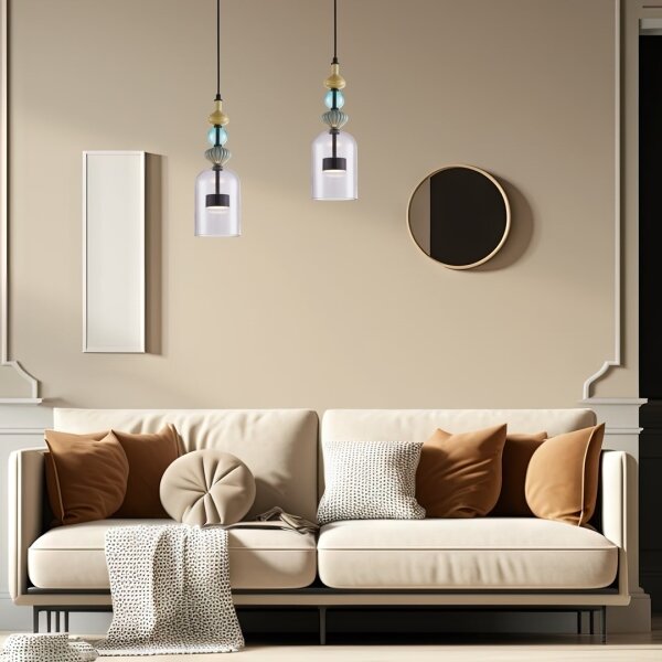 Lustră LED pe cablu ARTE LED/12W/230V d. 13 cm negru