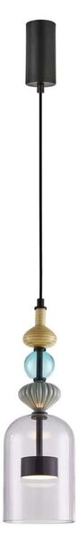 Lustră LED pe cablu ARTE LED/12W/230V d. 13 cm negru