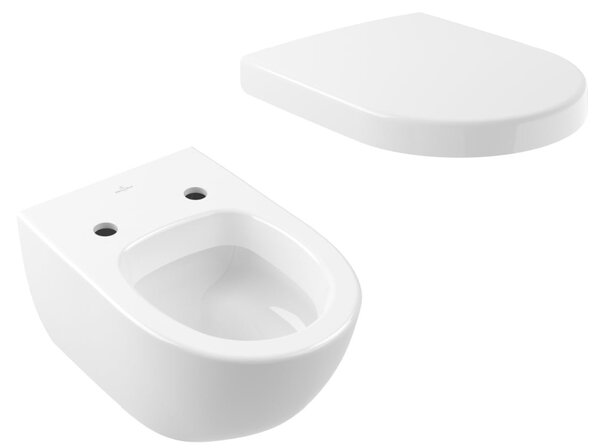 Set vas WC Villeroy & Boch Subway 2.0 56001001, capac WC Villeroy & Boch Subway 2.0 9M68S101/9M68S1R1