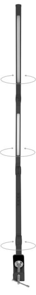 Lampă LED dimabilă de masă Ecolite LU19WT-CR SPACE LED/8W + LED/11W/230V negru