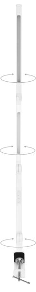 Lampă LED dimabilă de masă Ecolite LU19WT-BI SPACE LED/8W + LED/11W/230V alb