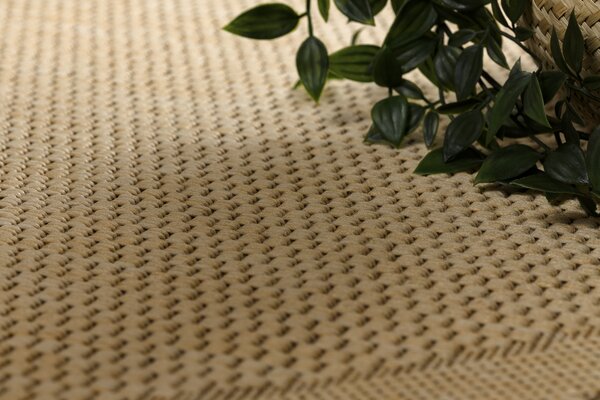 Covor sisal Floorlux rotund 20195 mais si coffee
