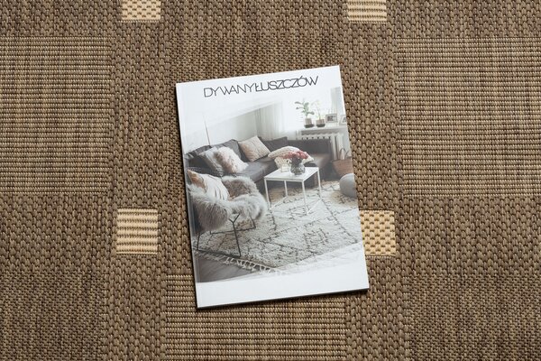 Covor sisal Floorlux 20079 coffee si mais