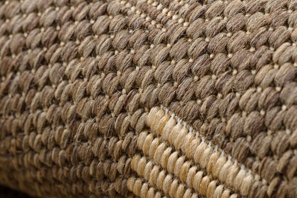Covor sisal Floorlux 20079 coffee si mais