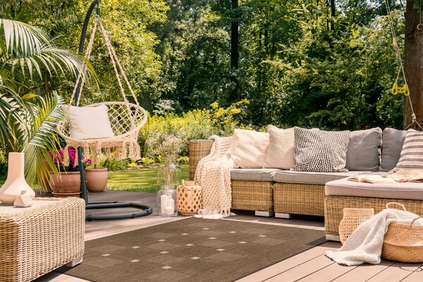 Covor sisal Floorlux 20079 coffee si mais