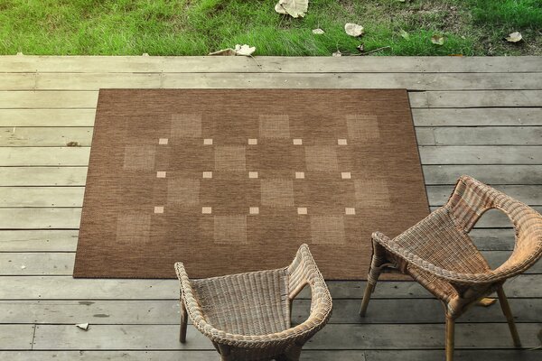 Covor sisal Floorlux 20079 coffee si mais