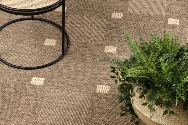 Covor sisal Floorlux 20079 coffee si mais