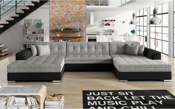 Colțar lemn masiv extensibil Vento Personalizabil, 359 × 165 × 87 cm - royal 01
