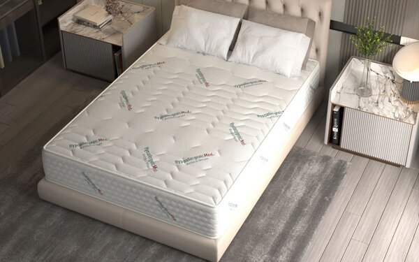 Saltea Model S8, Arcuri Bonnell, Ortopedica, Inaltime 25 cm, Husa tratament antialergic - 200x200cm