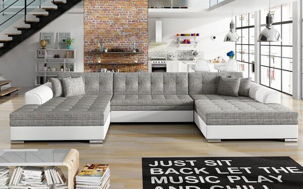 Colțar lemn masiv extensibil Vento Personalizabil, 359 × 165 × 87 cm - royal 01