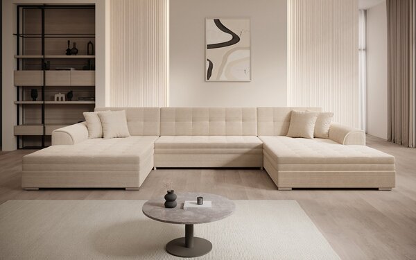 Colțar lemn masiv extensibil Vento Personalizabil, 359 × 165 × 87 cm - royal 01