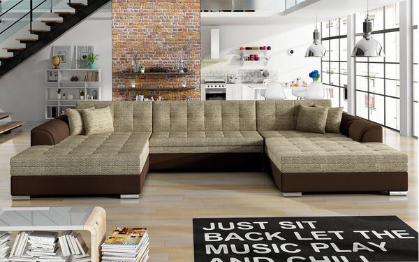 Colțar lemn masiv extensibil Vento Personalizabil, 359 × 165 × 87 cm - royal 01