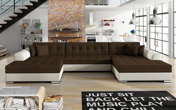 Colțar lemn masiv extensibil Vento Personalizabil, 359 × 165 × 87 cm - royal 01