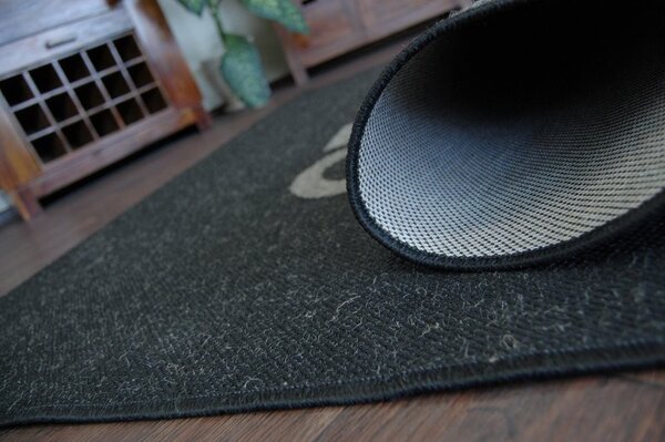 Covor sisal Floorlux 20276 Yolo negru si argintiu