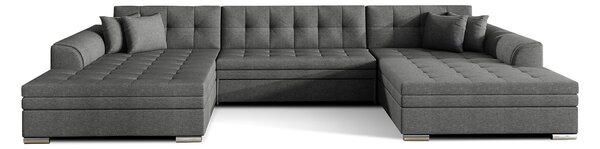 Colțar lemn masiv extensibil Vento Personalizabil, 359 × 165 × 87 cm - Sawana 05
