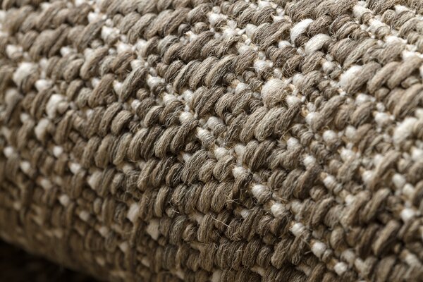 Covor sisal Floorlux 20389 taupe si şampanie melange