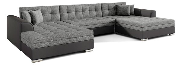 Colțar lemn masiv extensibil Vento Personalizabil, 359 × 165 × 87 cm - Berlin 02 - Soft 11