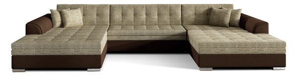 Colțar lemn masiv extensibil Vento Personalizabil, 359 × 165 × 87 cm - Berlin 03 - Soft 66