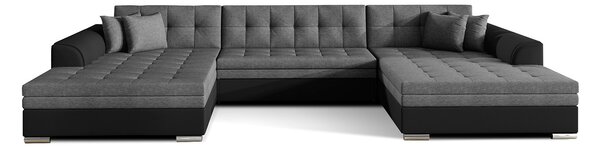 Colțar lemn masiv extensibil Vento Personalizabil, 359 × 165 × 87 cm - Sawana 05 - Soft 11
