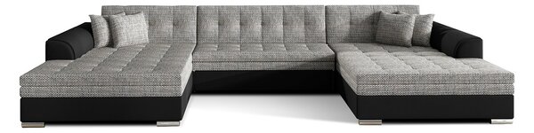 Colțar lemn masiv extensibil Vento Personalizabil, 359 × 165 × 87 cm - Berlin 01 - Soft 11