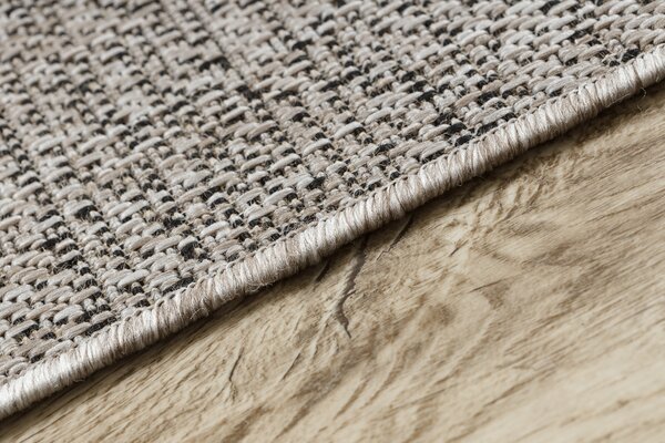 Covor sisal Floorlux 20389 argint si negru melange