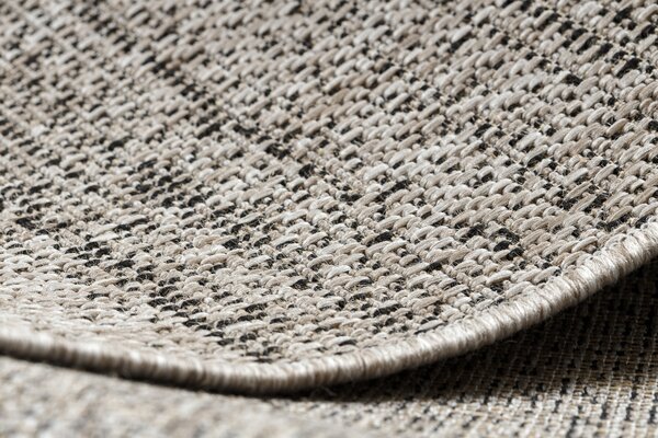 Covor sisal Floorlux 20389 argint si negru melange