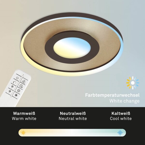 Plafonieră LED dimabilă Briloner 3640017 LED/25W/230V 2700-6500K + telecomandă