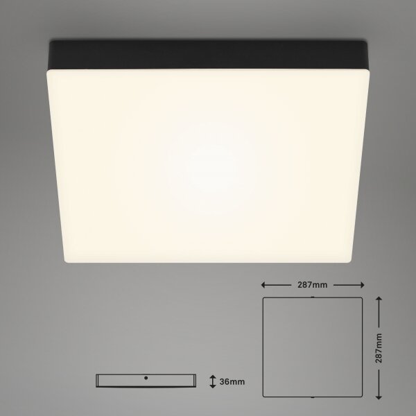 Plafonieră LED Briloner 7071015 FLAME LED/21W/230V negru