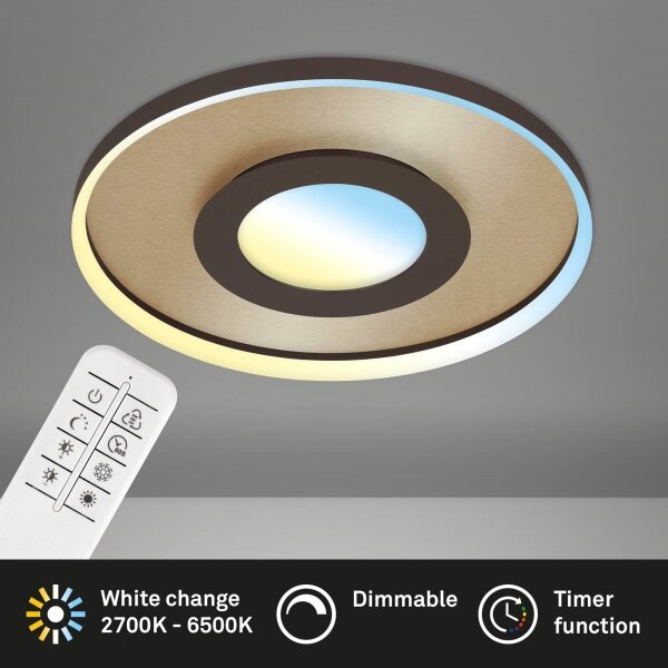 Plafonieră LED dimabilă Briloner 3640017 LED/25W/230V 2700-6500K + telecomandă