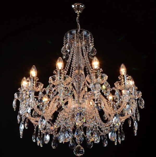 Lustră de cristal pe lanț Wranovsky JWZ124122101 IMPERIAL 12xE14/40W/230V