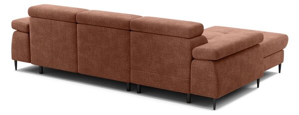 Colțar lemn masiv Cordoba I extensibil, 282 × 175 × 76 cm - Stânga