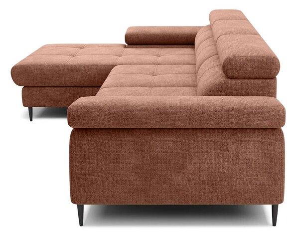 Colțar lemn masiv Cordoba I extensibil, 282 × 175 × 76 cm - Stânga