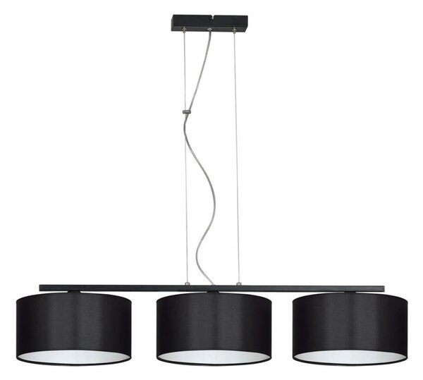 Lustră pe cablu ASTRA 3xE27/60W/230V negru